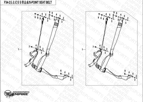 F34-2 — 5-POINT SEAT BELT