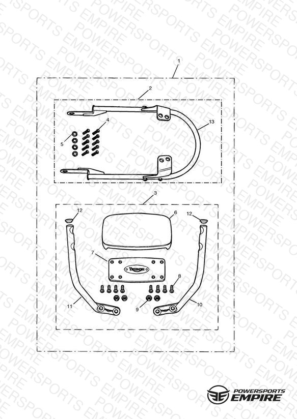Passenger Backrest High Kit