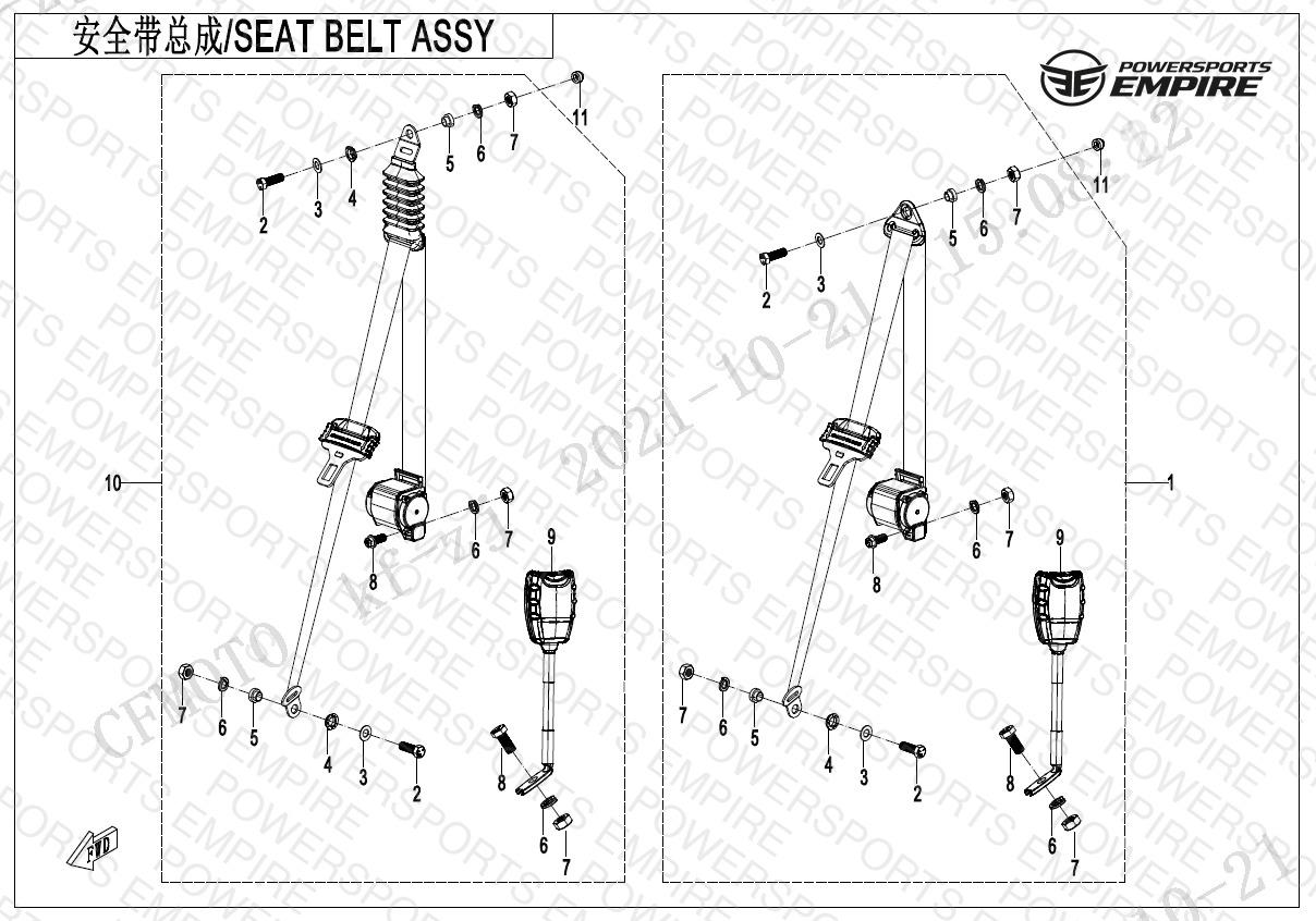 F34-2 — SEAT BELT ASSY(FRONT SEAT)