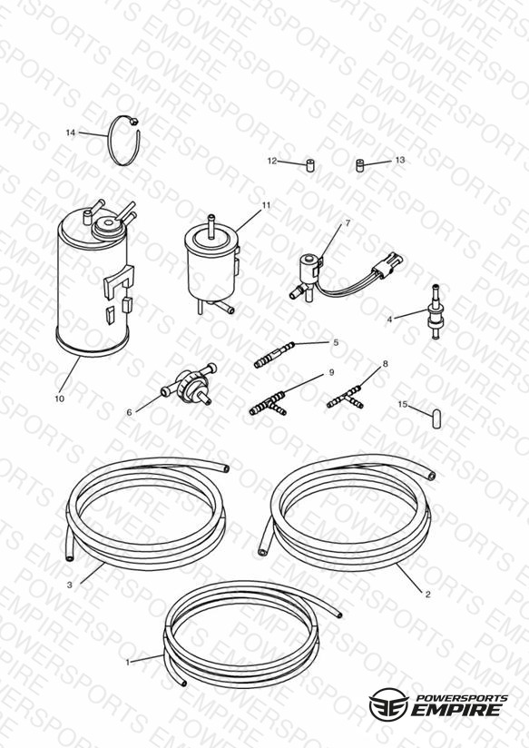 Evaporative Loss Equipment 3 Cyl (US California Models Only)