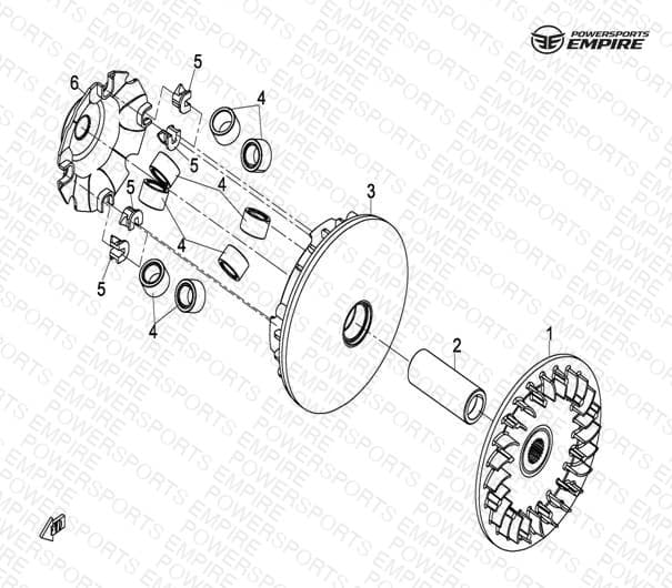 E18 — DRIVE PULLEY(FRONT)