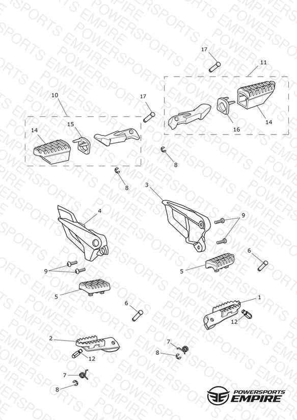 Footrests & Mountings