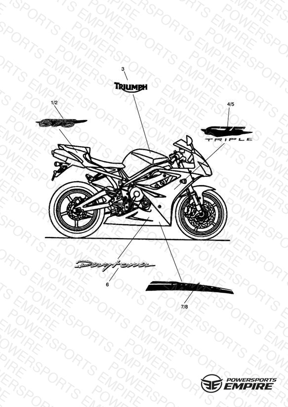 Bodywork - Decals; 404743 > White Bikes, 429247> Red Bikes & 429653> Black Bikes > 498020