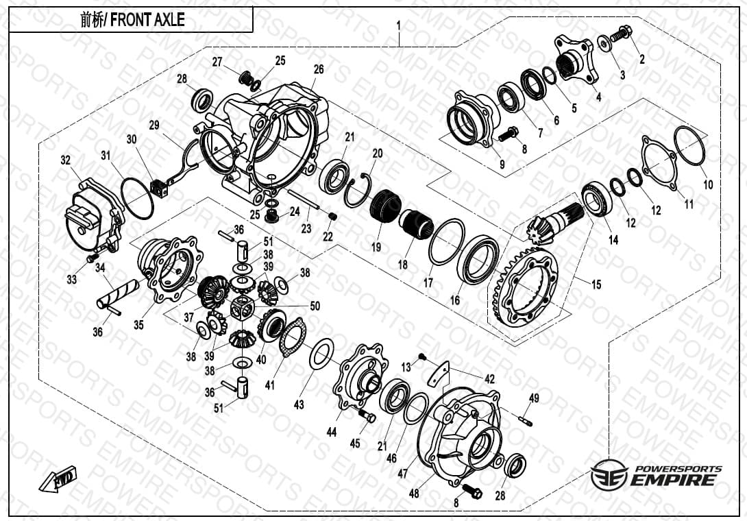 F31--B-V3 — FRONT AXLE