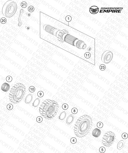 TRANSMISSION I - MAIN SHAFT