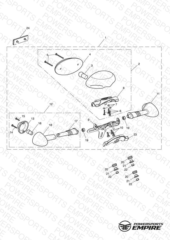 Rear Light & Indicator Assy 469051 >