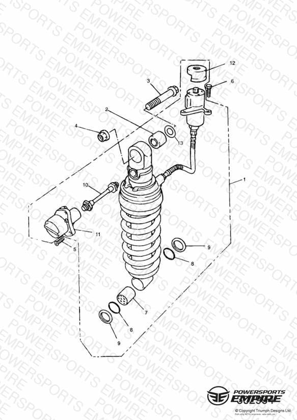 Rear Suspension Unit Sprint » 29155