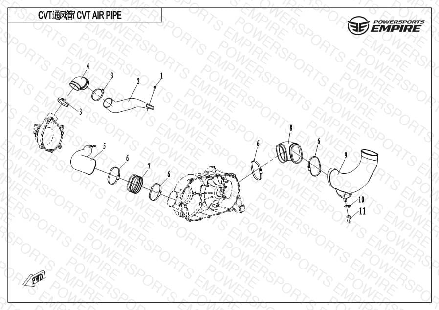 F00-2 — CVT AIR PIPE