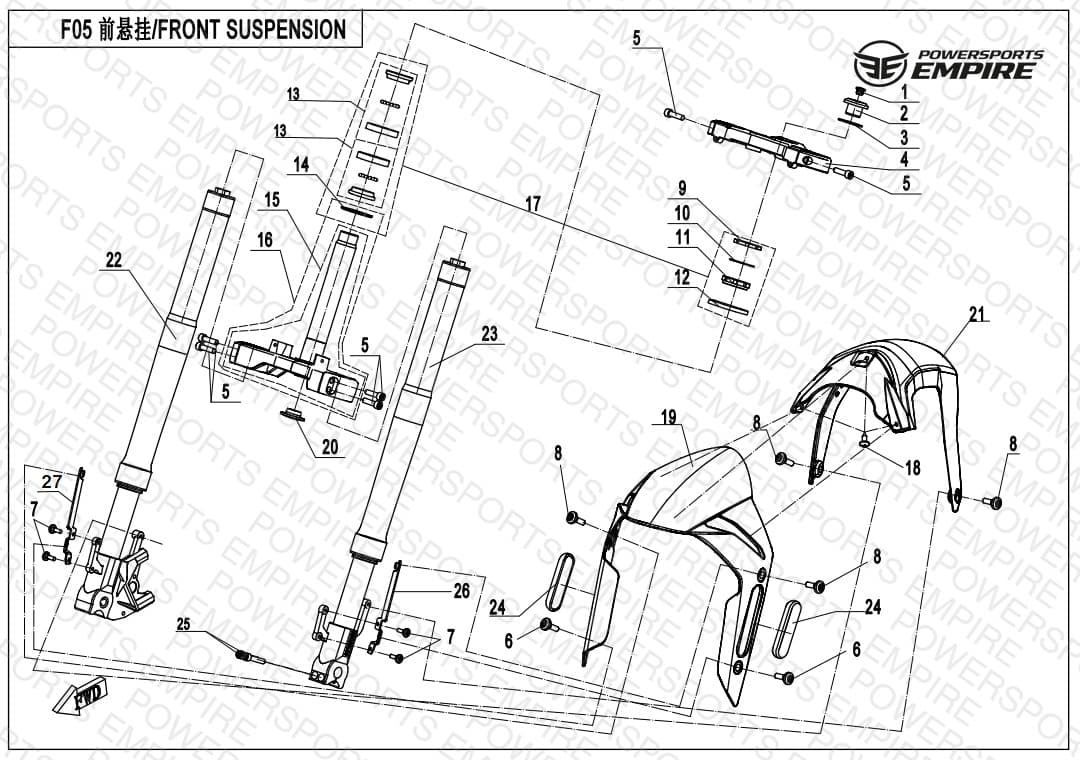 F05 — FRONT SUSPENSION