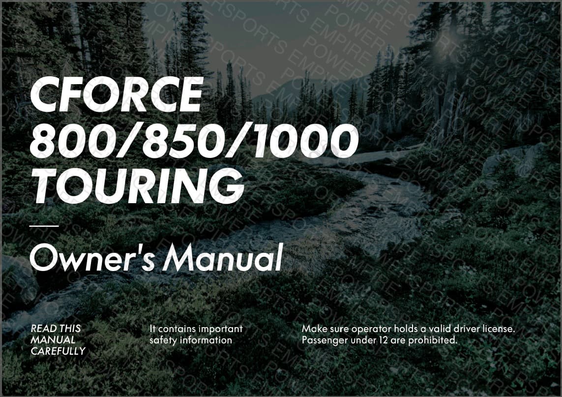 F38-A — OWNERS MANUAL