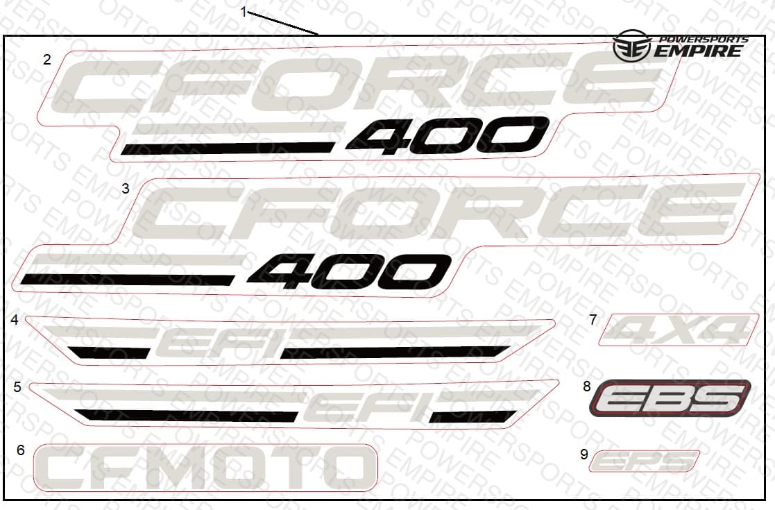 F19-1-E — DECAL KITS(NA, CM HUNTER GREEN)