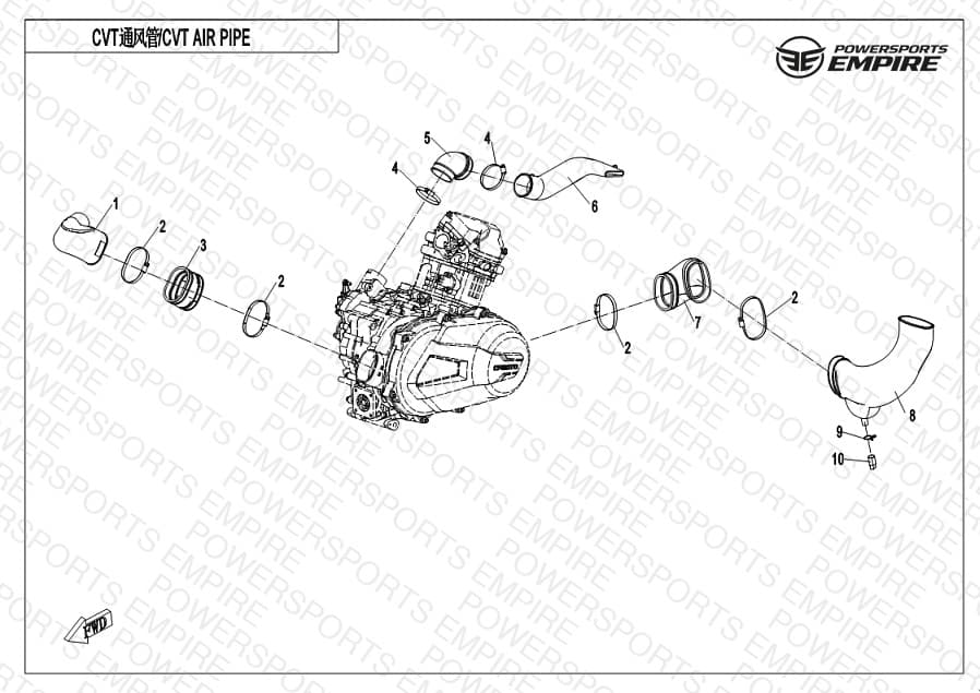 F00-2 — CVT AIR PIPE