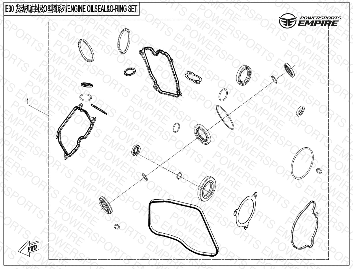 E30 — ENGINE OIL SEAL &O-RING SET