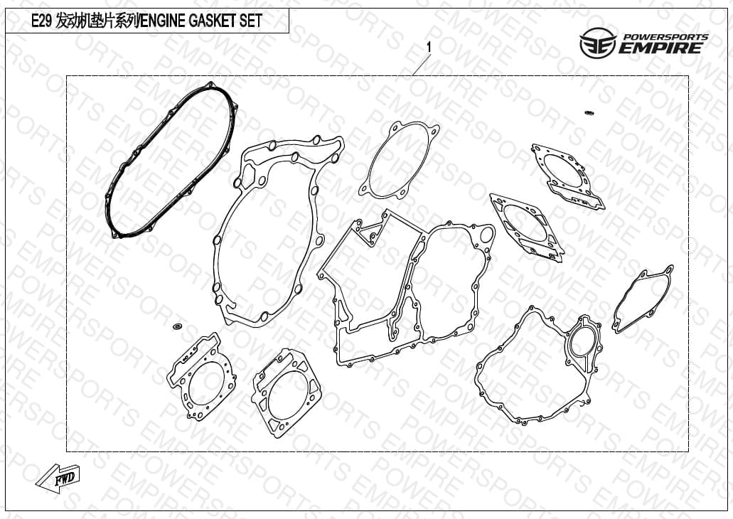 E29 — ENGINE GASKET SET
