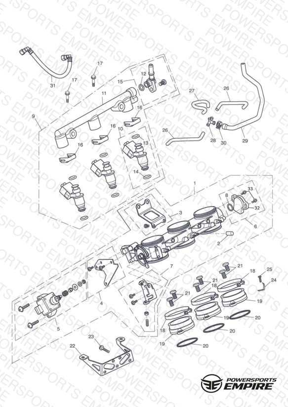 Throttles, Injectors and Fuel Rail