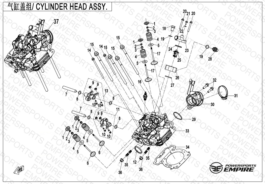 E02-2-B — CYLINDER HEAD ASSY.