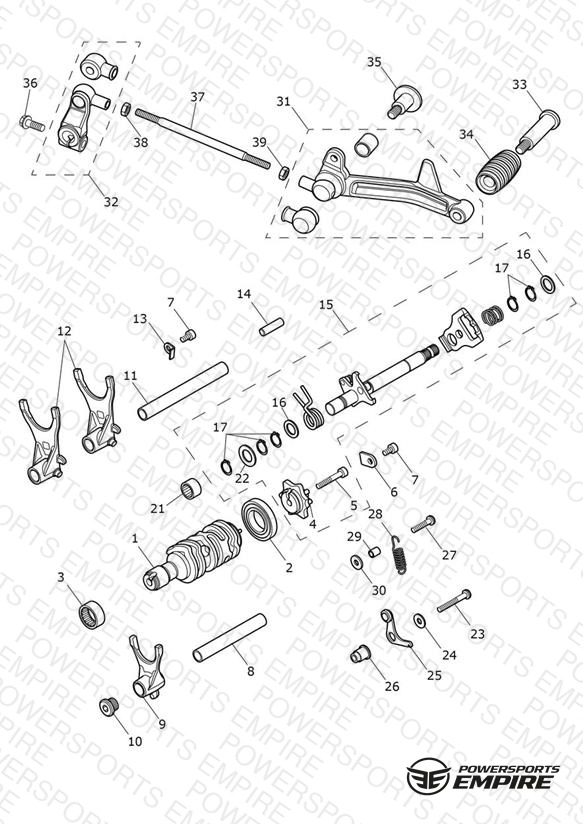 Gear Selectors & Pedal