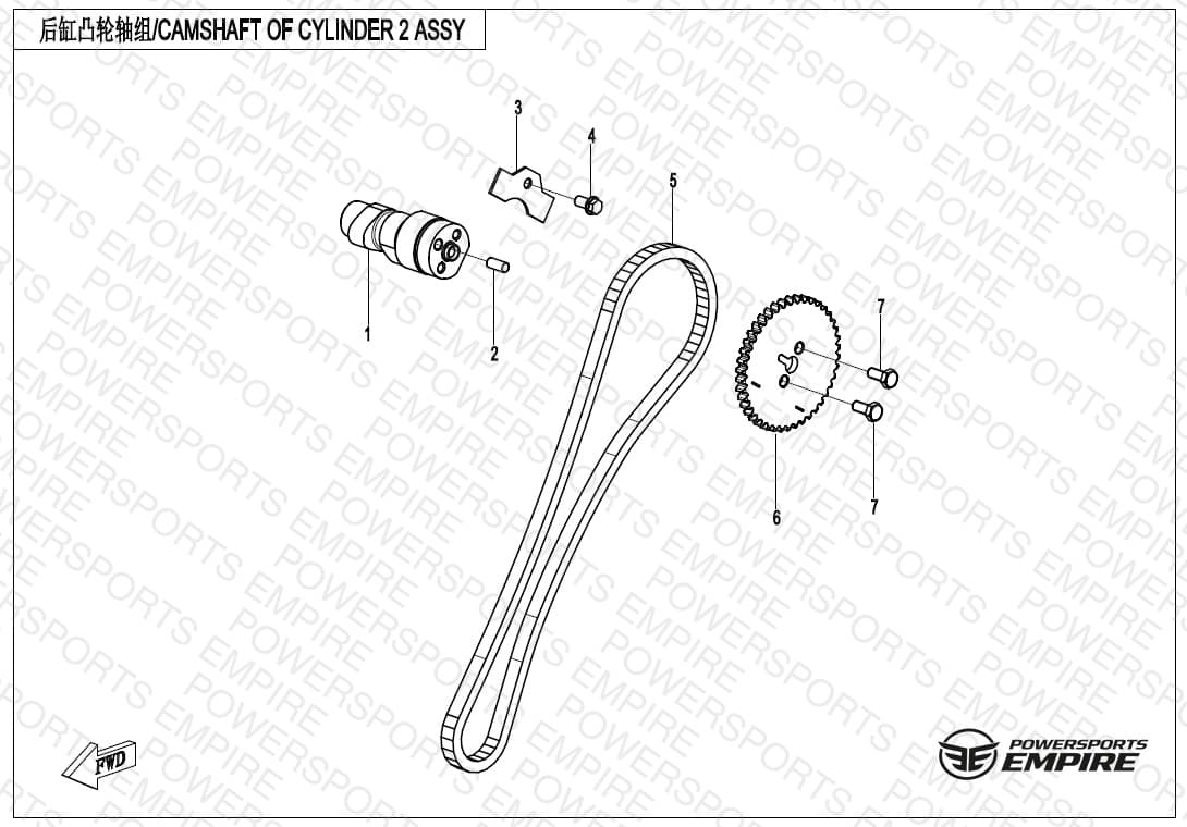 E02-7 — CAMSHAFT OF CYLINDER 2 ASSY