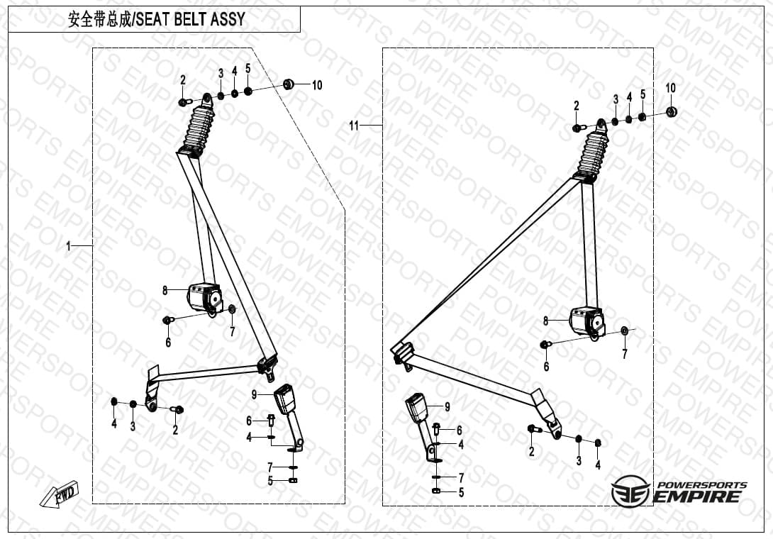 F34-2 — SEAT BELT ASSY(BACK SEAT)