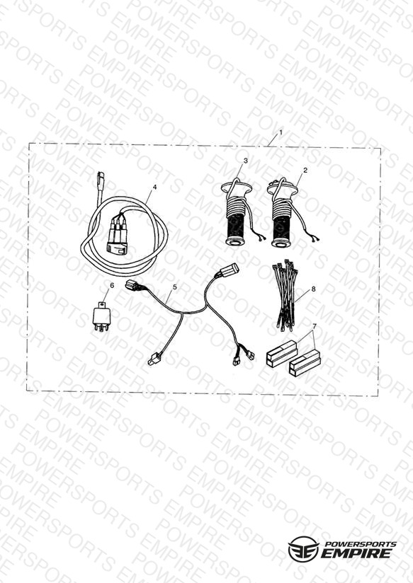Heated Grip Kit - 291666 > UK Only & 281446 > All Expt UK