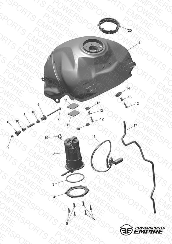 Fuel Tank, Pump and Fittings