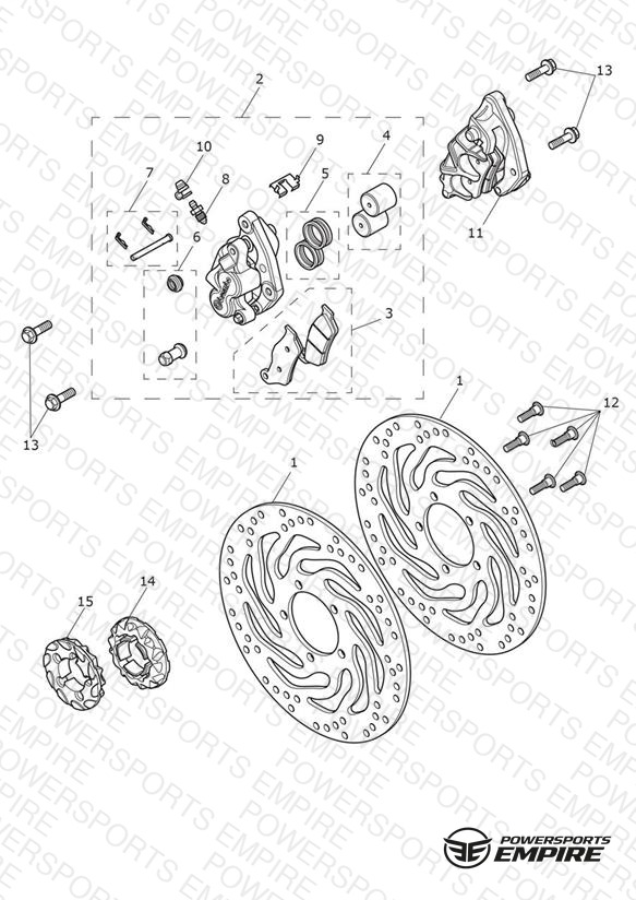 Front Brake Caliper & Disc