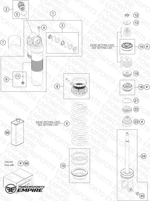 SHOCK ABSORBER DISASSEMBLED