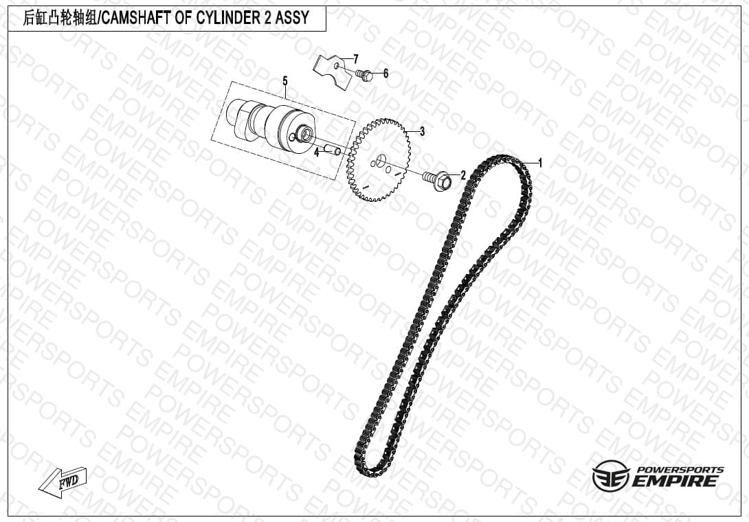E02-7 — CAMSHAFT OF CYLINDER 2 ASSY
