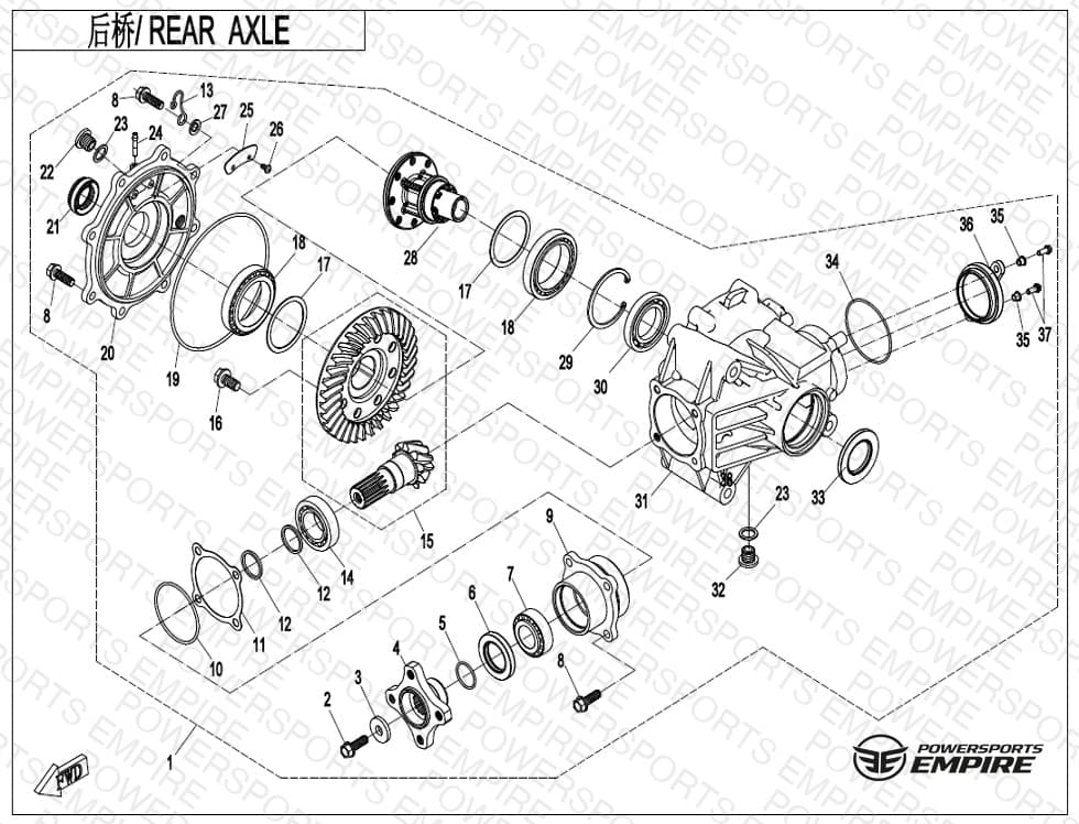 F33-A — REAR AXLE(NA)