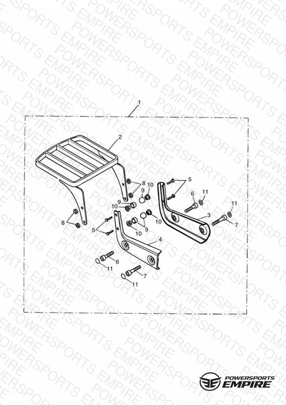 Luggage Rack (Mounting Plate) Kit