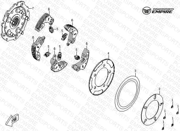 E19 — WET CLUTCH PAWL ASSY
