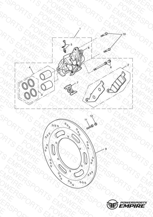 Front Brake Caliper & Discs