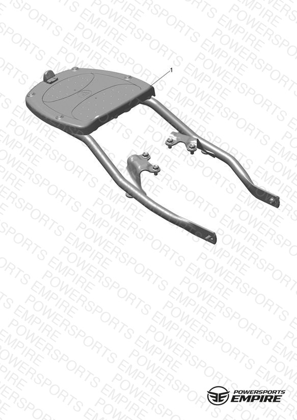 Top Box Mounting Kit, Black