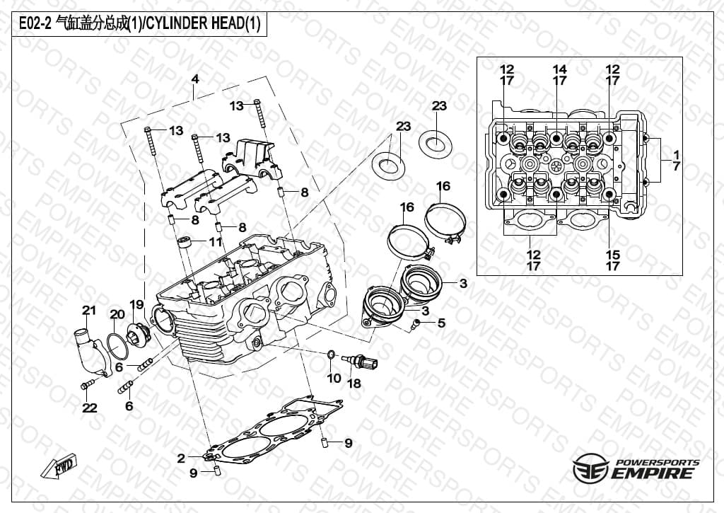 E02-2 — CYLINDER HEAD #1
