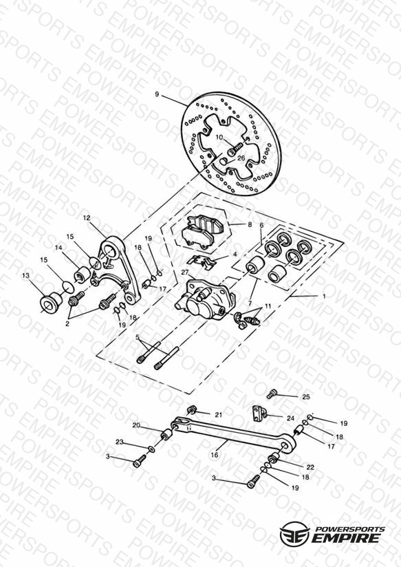 Rear Brake Disc and Caliper
