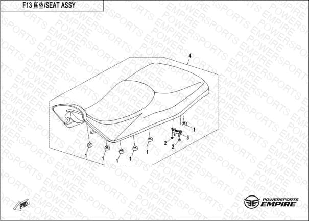 F13 — SEAT ASSY