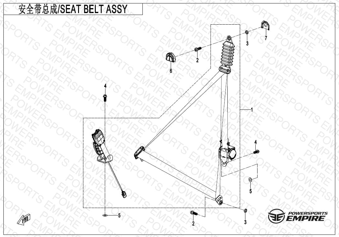 F34-1-B — SEAT BELT ASSY(FRONT SEAT)(USMCA)