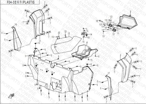 F04-3 — PLASTIC PARTS