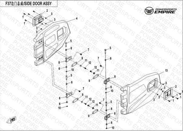 F37 — SIDE DOOR ASSY
