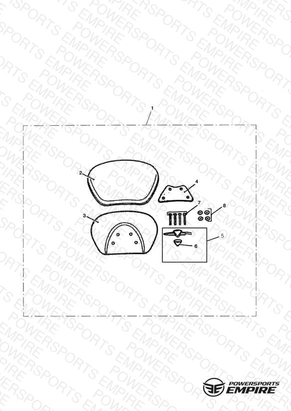 Longhaul Backrest Pad, Passenger