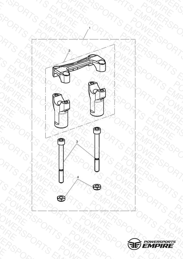 Riser Kit, Handlebar, Black