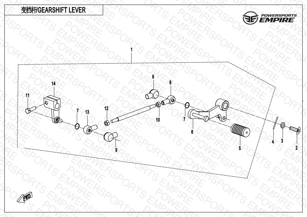 F03-2 — GEARSHIFT LEVER