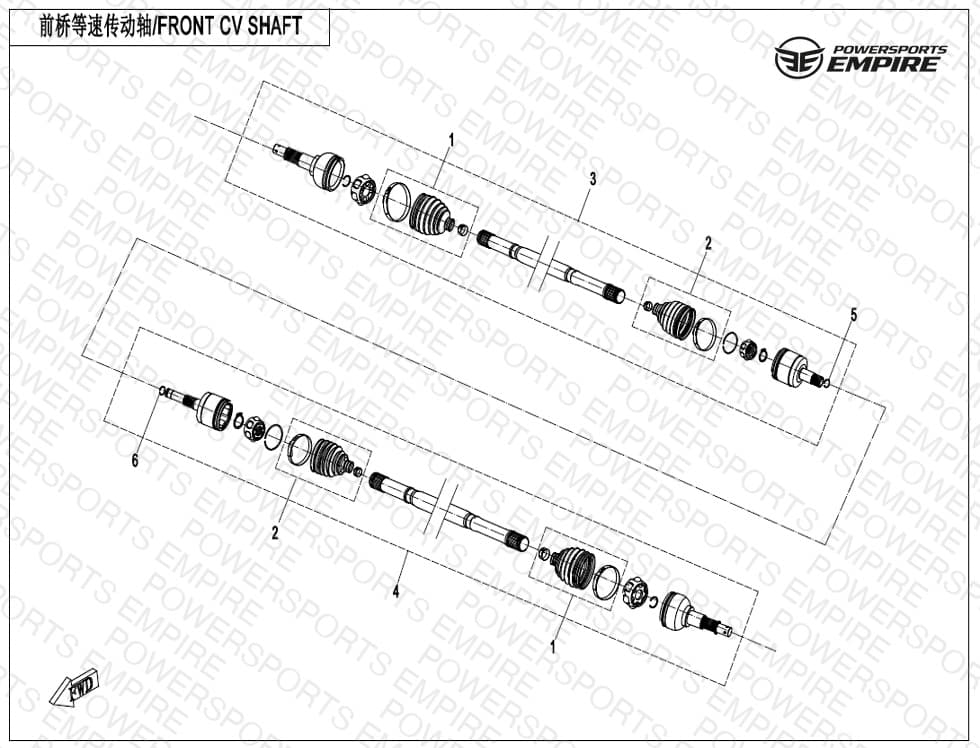 F27 — FRONT CV SHAFT