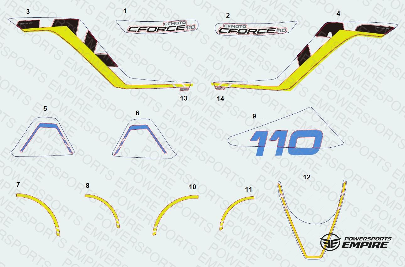 F19-2-B — DECAL KITS(BAJA BLUE)