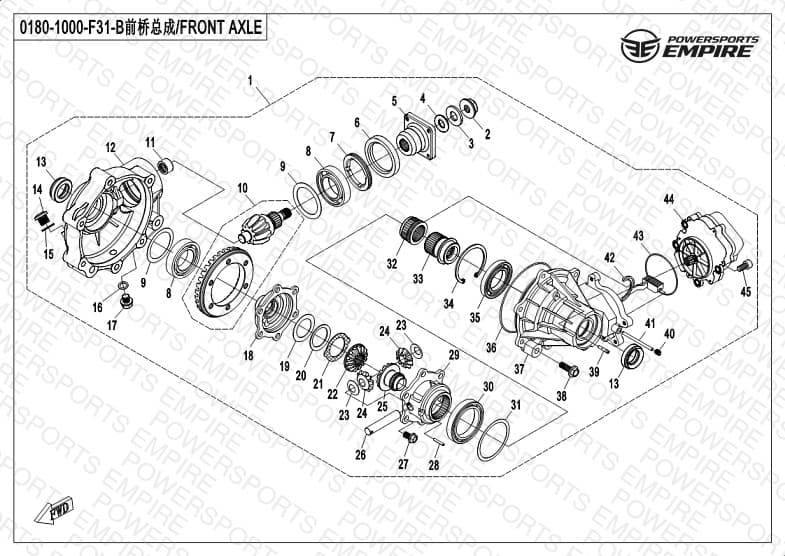 F31-B — FRONT AXLE