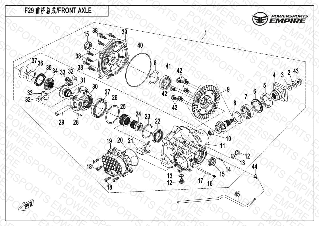 F29 — FRONT DIFFERENTIAL