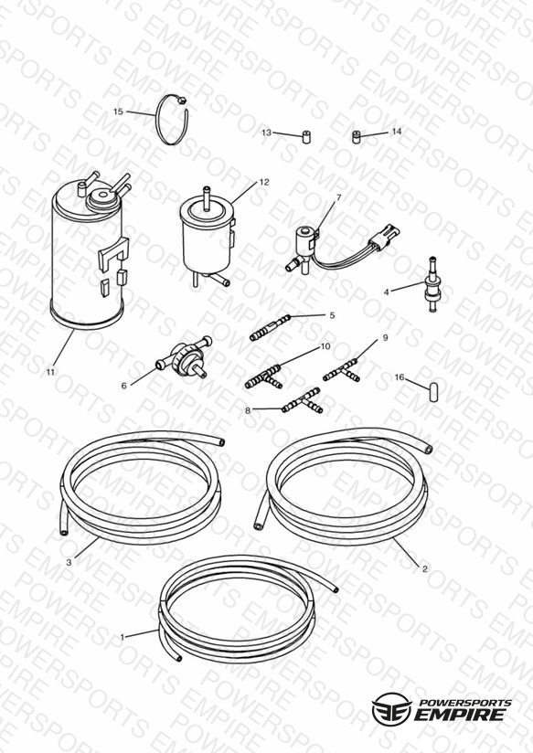 Evaporative Loss Equipment 4 Cyl (US California Models Only)