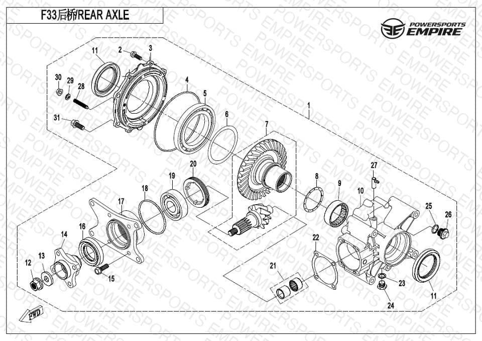 F33 — REAR DIFFERENTIAL
