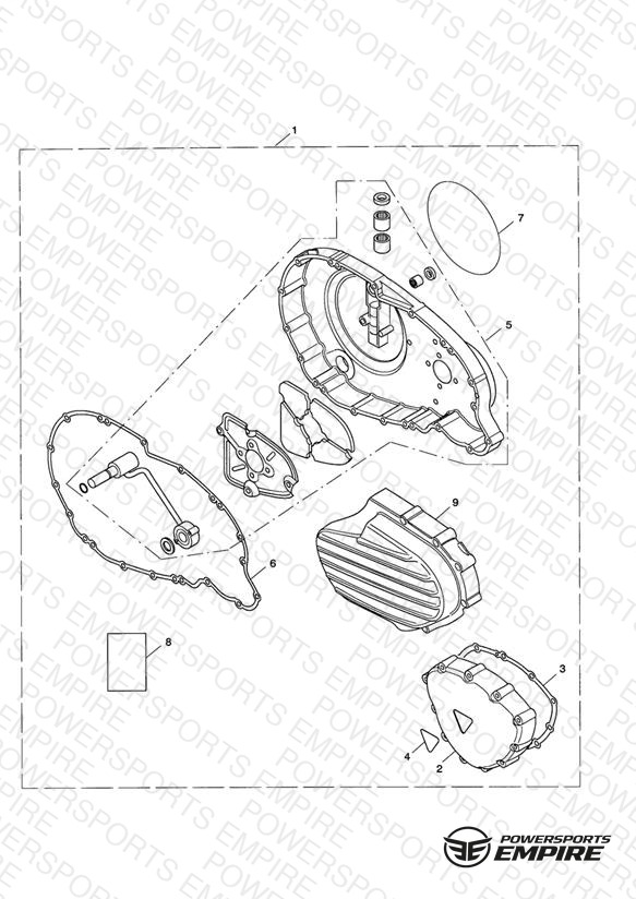 Engine Cover Kit, Chrome