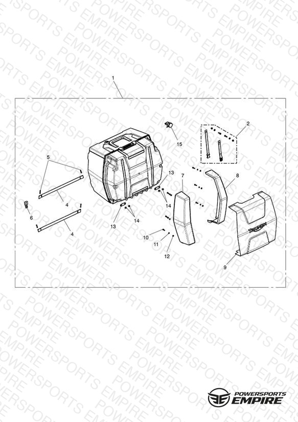 Top Box Assy, Unpowered